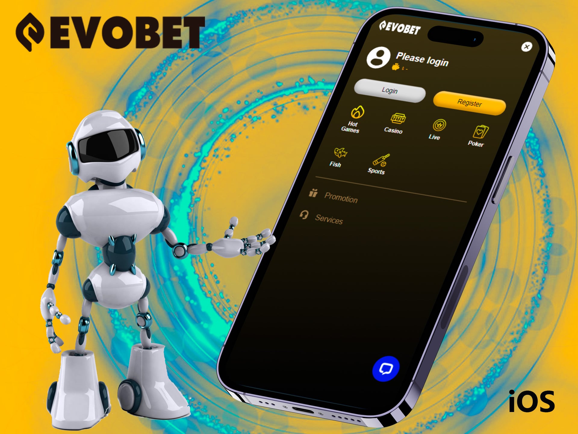 iOS users will notice the simplicity and comfort when using the Evobet Apple app